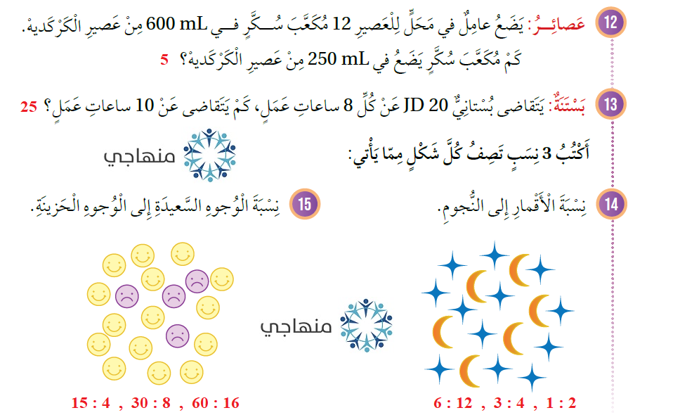 النسب المتكافئة